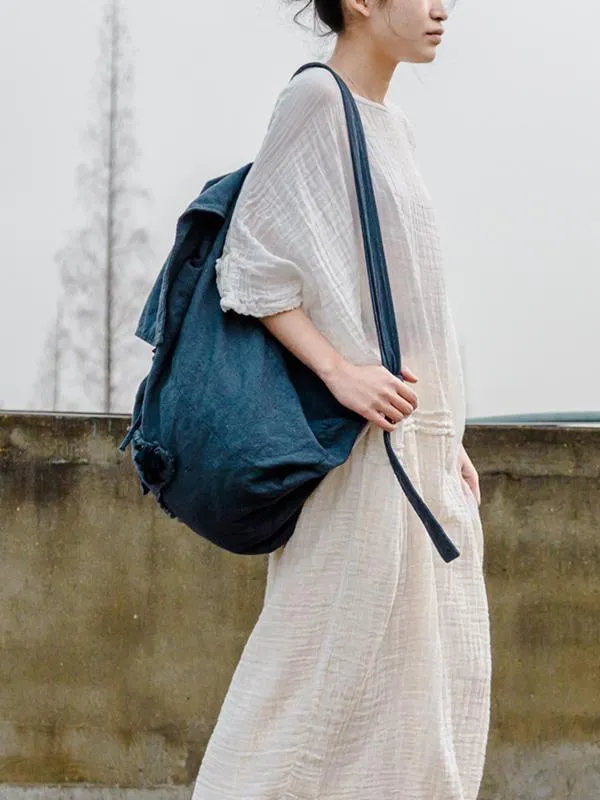 Soft 100%Cotton White Long Dress