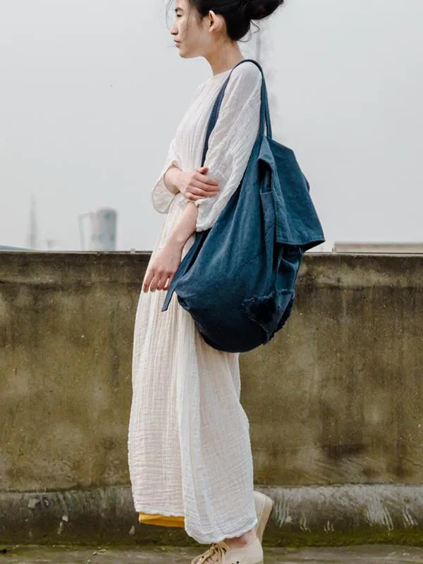 Soft 100%Cotton White Long Dress