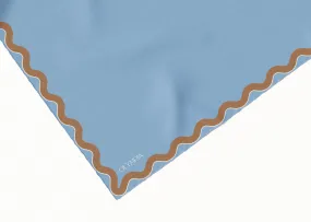 Sophie Bluebird/Croissant Silk Scarf - 89x89cm