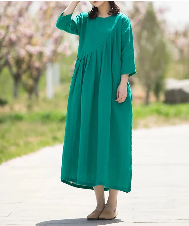 Spring Women linen Dresses CH90412
