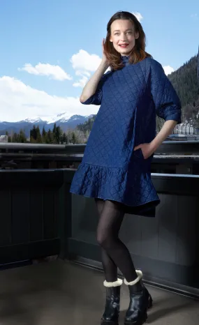 St. Tropez Softly Quilted Denim Dress