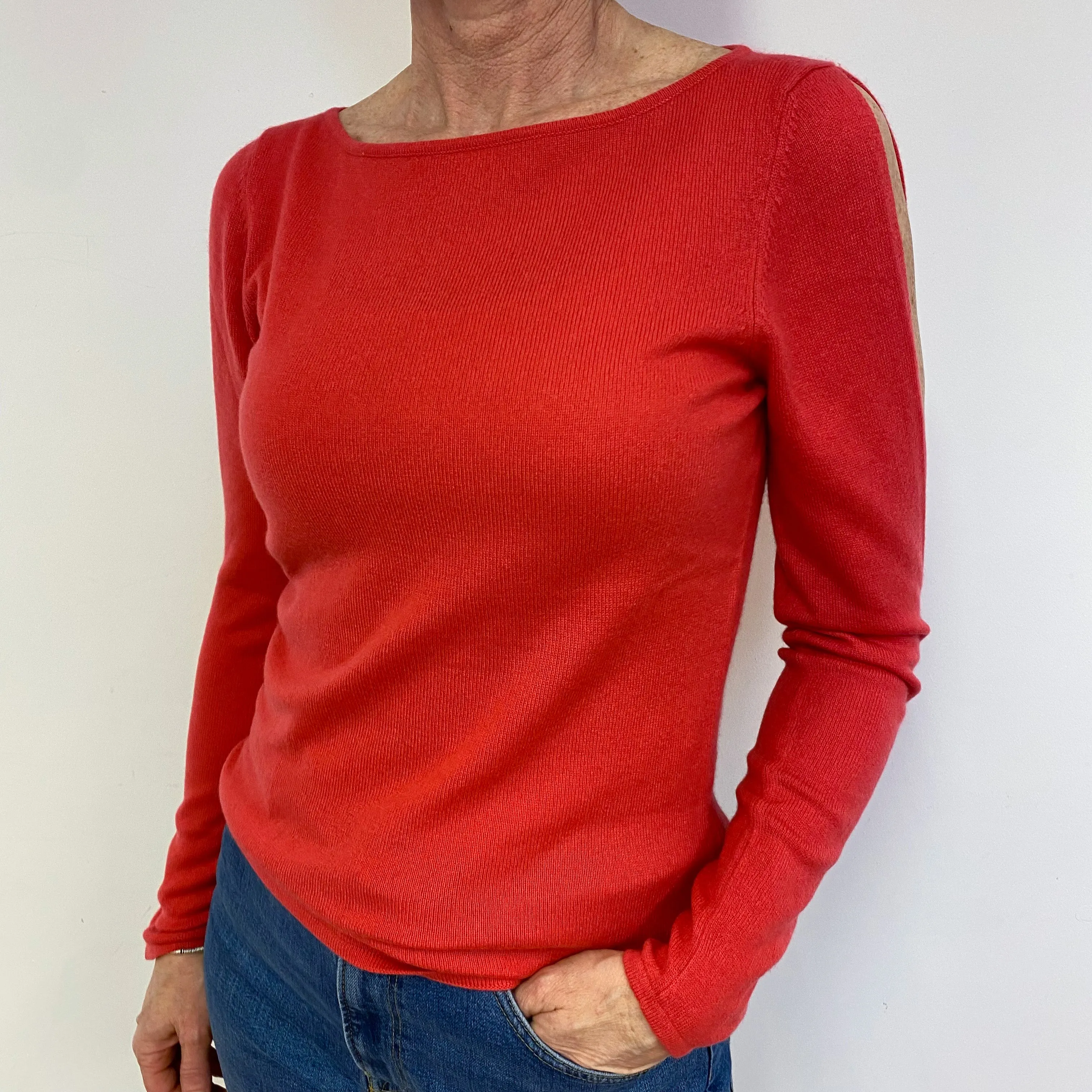 Strawberry Pink Crew Neck Jumper Medium