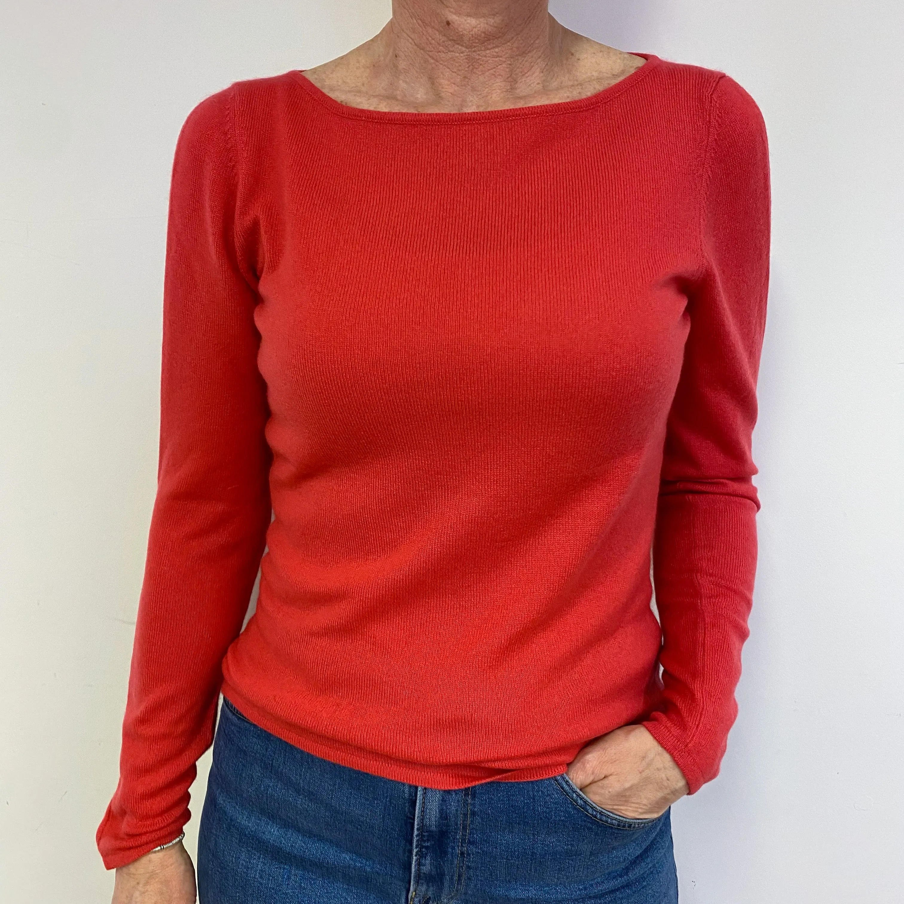 Strawberry Pink Crew Neck Jumper Medium
