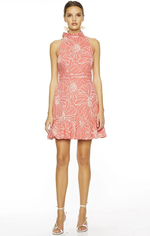 SUNSET DAHLIA MINI DRESS