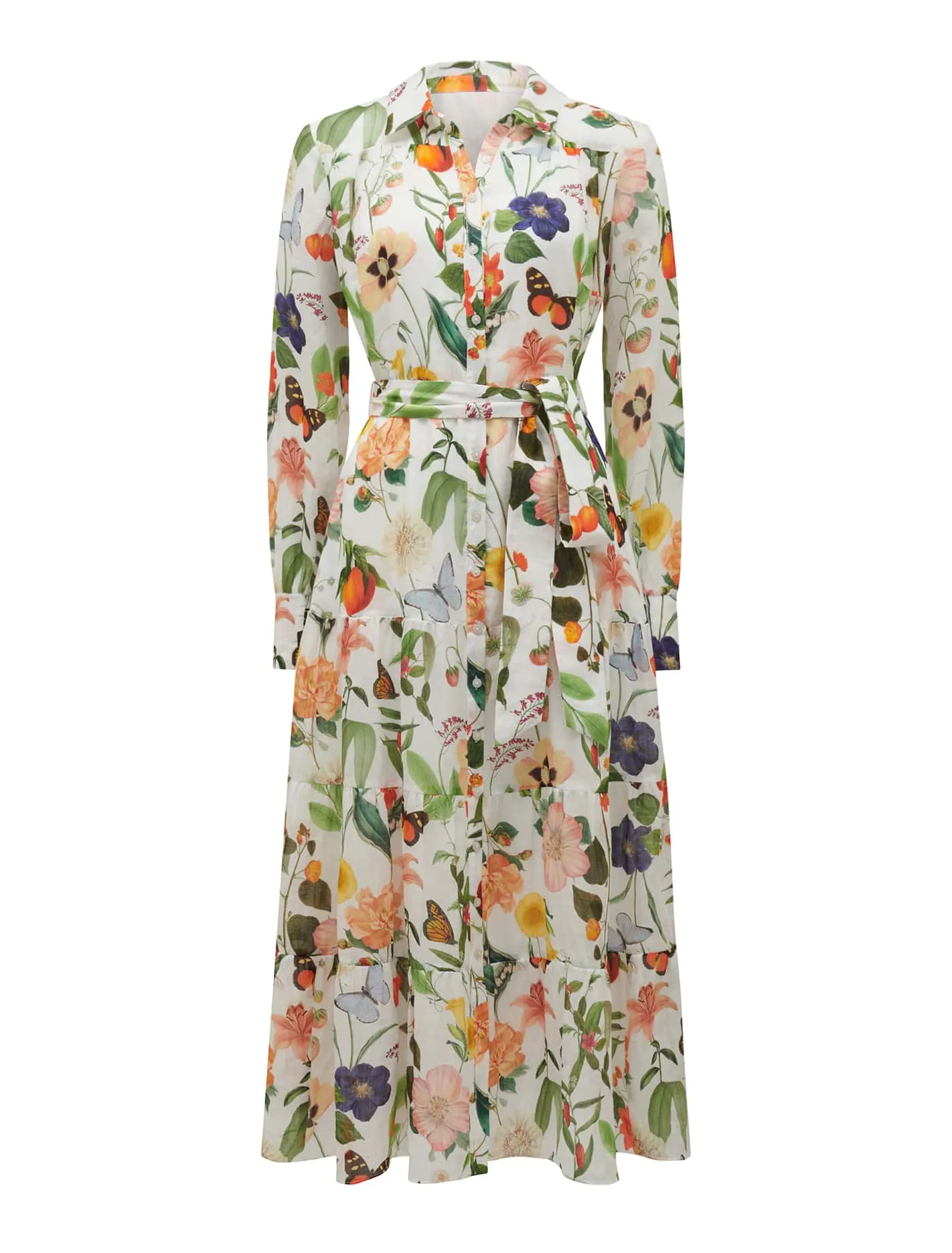 Sylvie Tiered Shirt Midi Dress