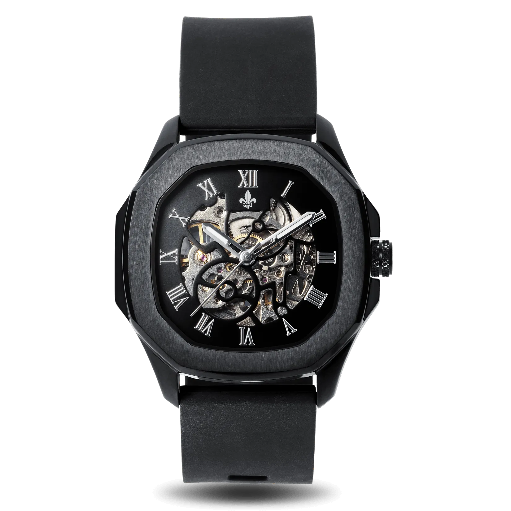The Avalon Black   Black Mesh Interchangeable Strap