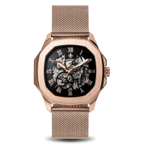 The Avalon Rose Gold   Rose Gold Mesh Strap