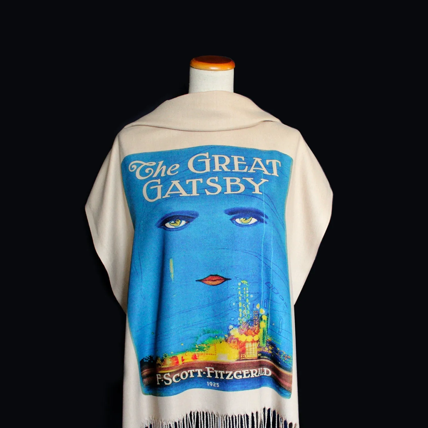 The Great Gatsby by F. Scott Fitzgerald Scarf Shawl Wrap. Book Scarf, Bookish Gift, Literary Gift, Book Lover Scarf, Librarian gift.
