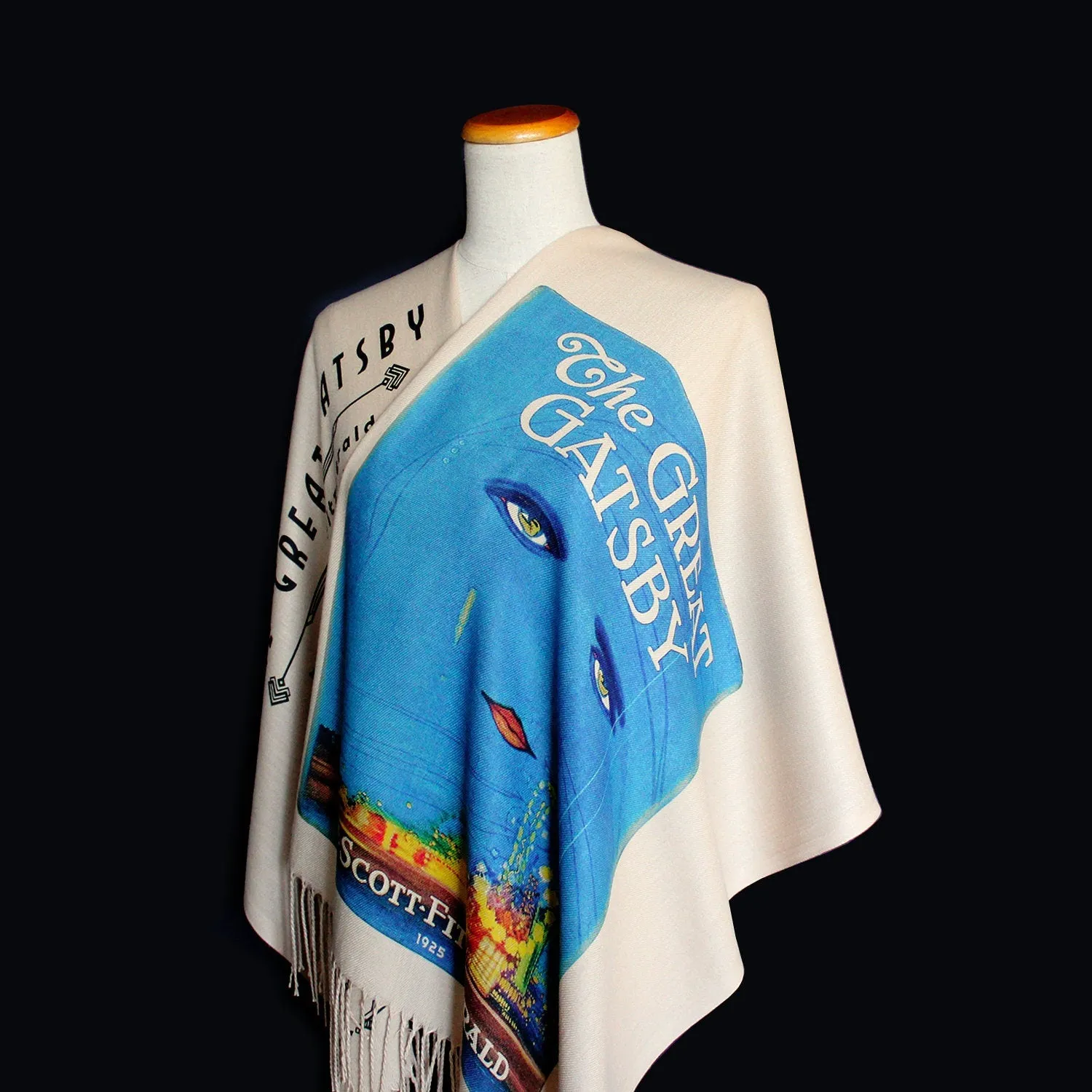 The Great Gatsby by F. Scott Fitzgerald Scarf Shawl Wrap. Book Scarf, Bookish Gift, Literary Gift, Book Lover Scarf, Librarian gift.