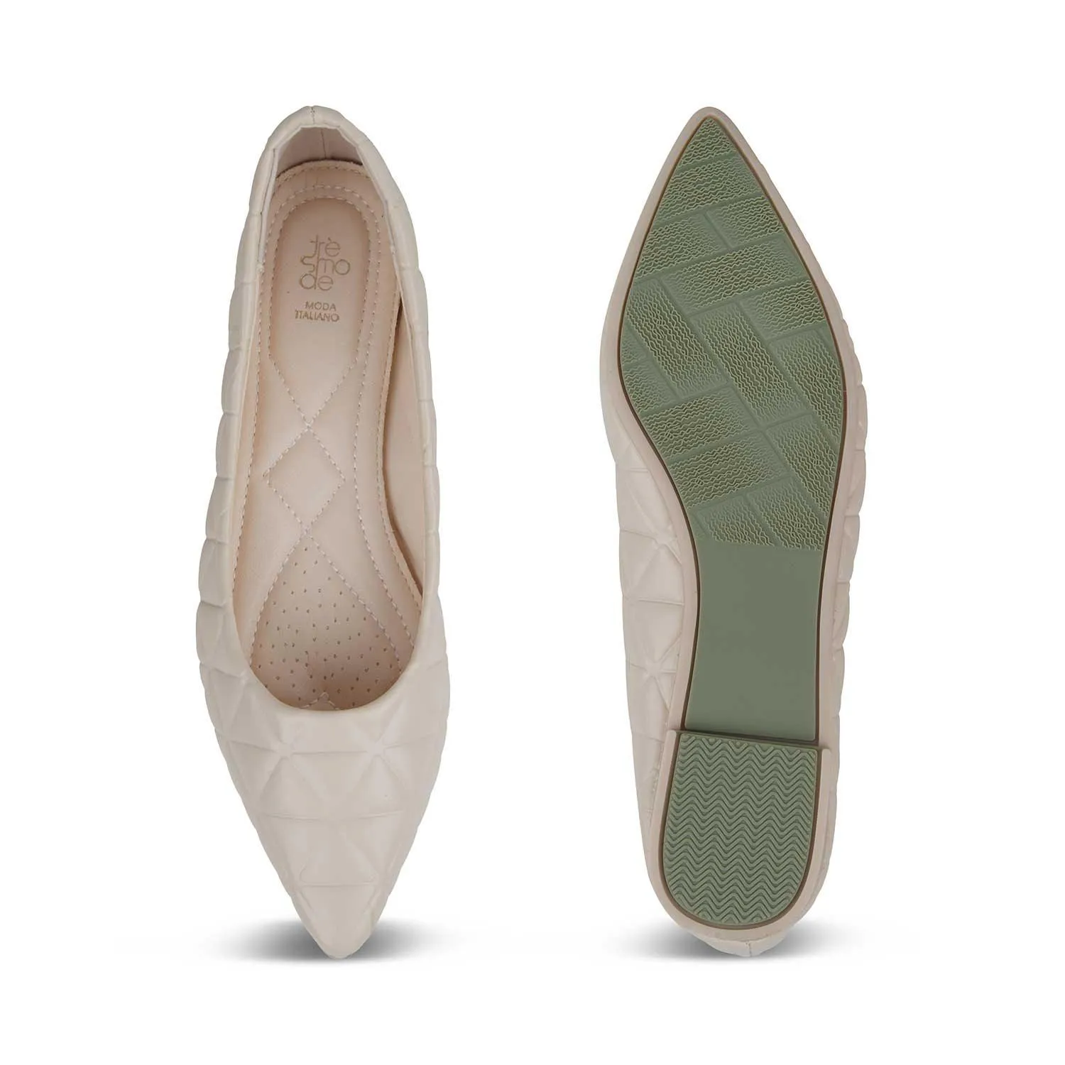 The Tory Beige Women's Dress Ballerinas Tresmode