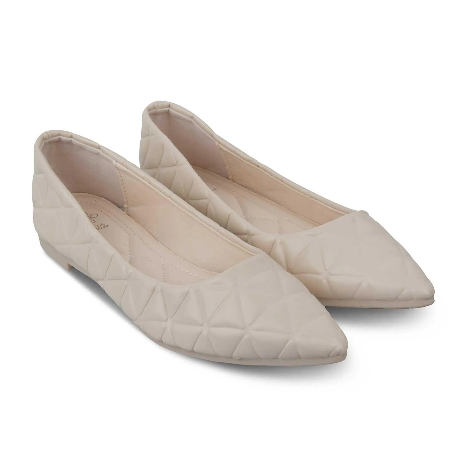 The Tory Beige Women's Dress Ballerinas Tresmode