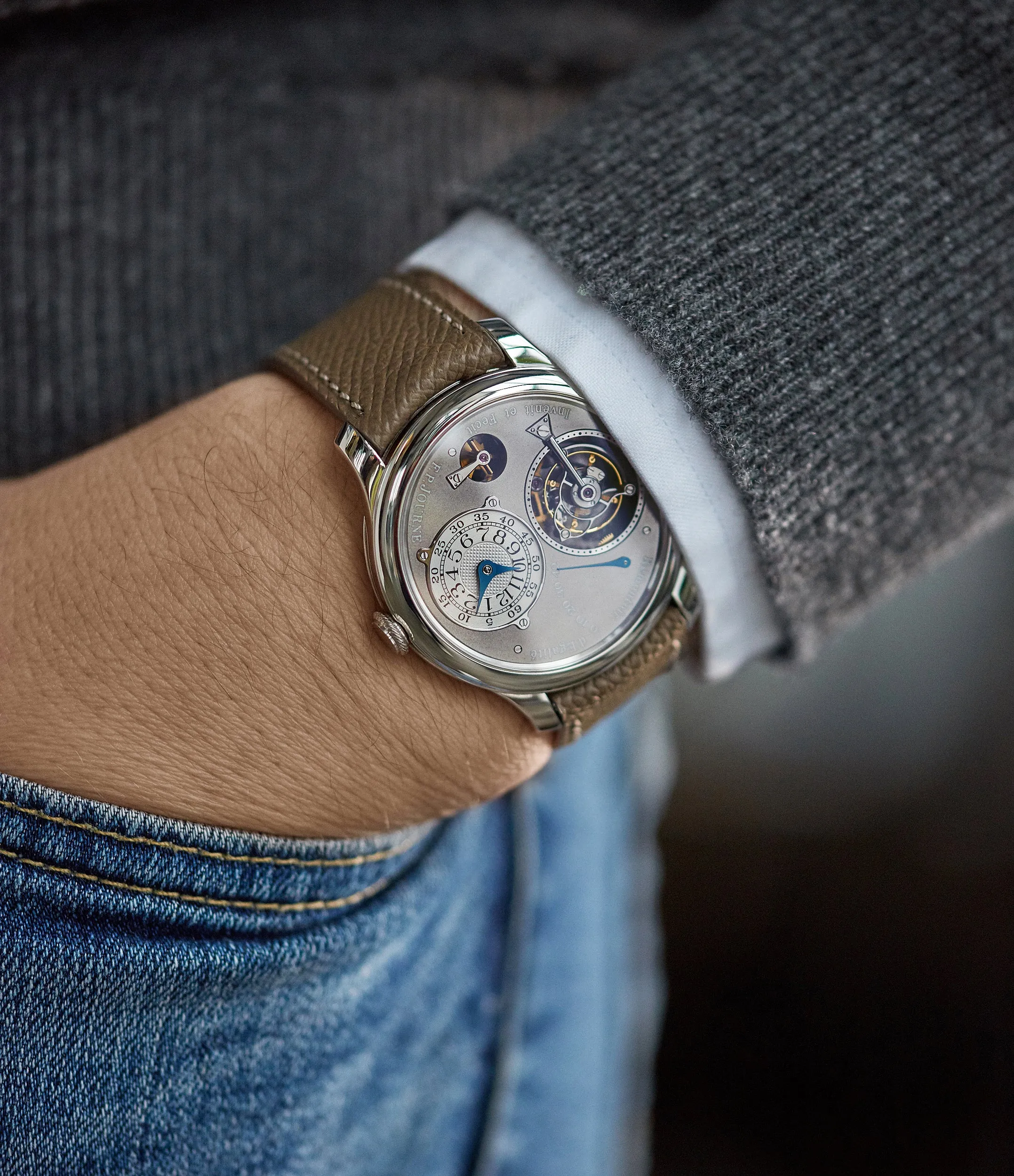 Tourbillon Remontoir | Ruthenium Dial | 40mm | Platinum