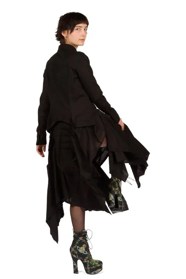 Tucked Pleated Hem Dress