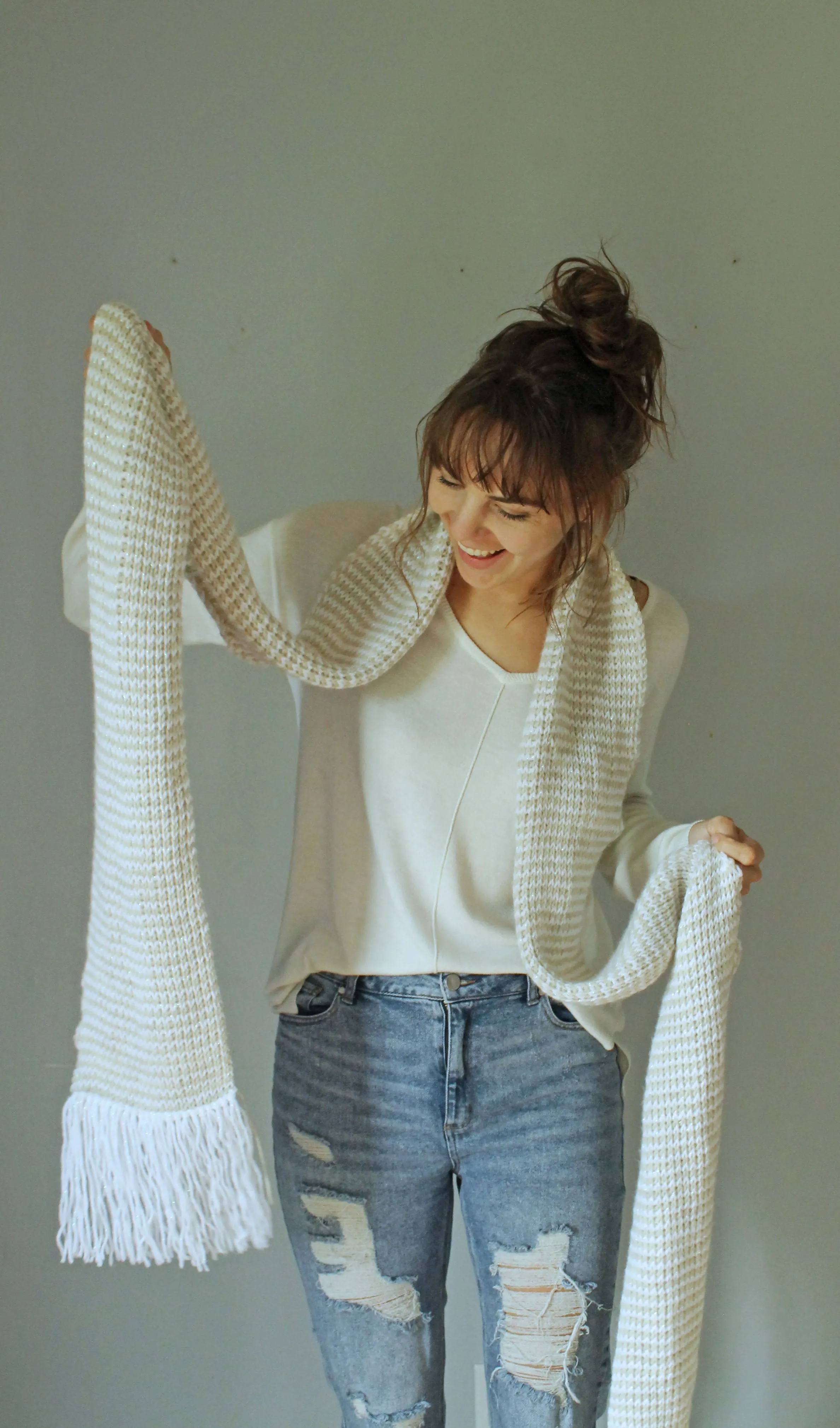 Tunisian Crochet Super Scarf (Crochet)