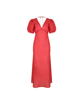 UMA RAMIE DRESS  SANGRIA