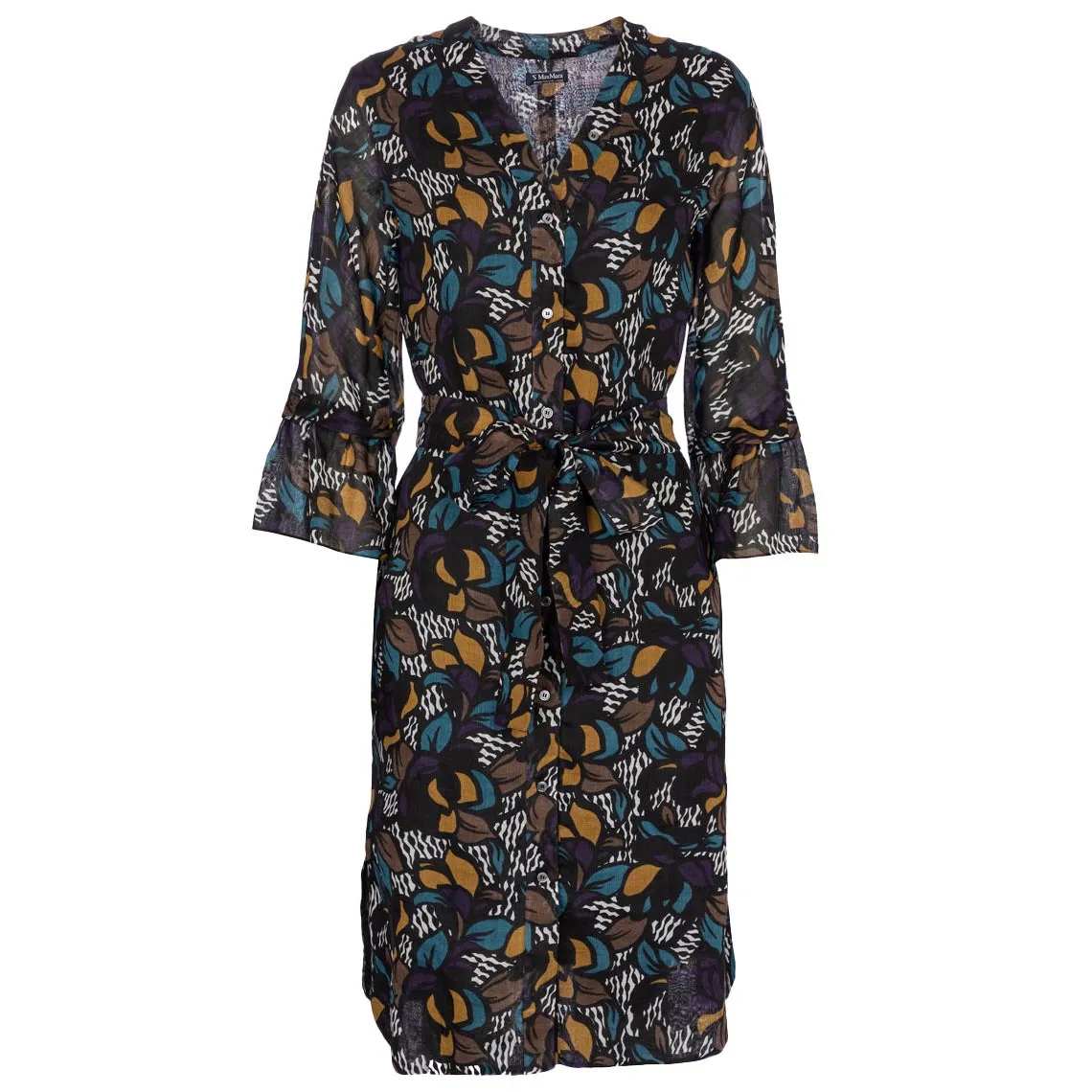 Vadier Kimono Belted Silk Dress