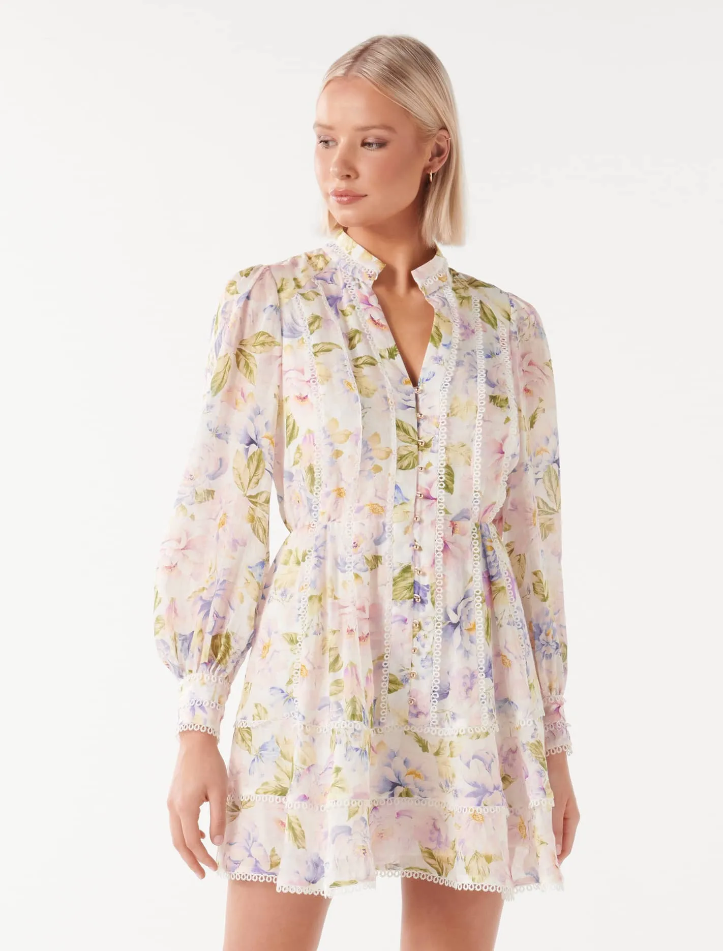Vanessa Trim Detail Skater Dress