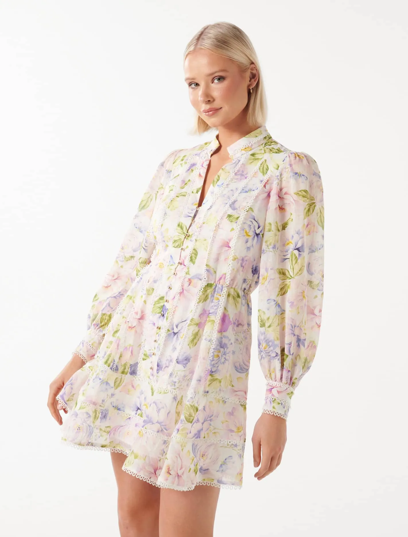 Vanessa Trim Detail Skater Dress