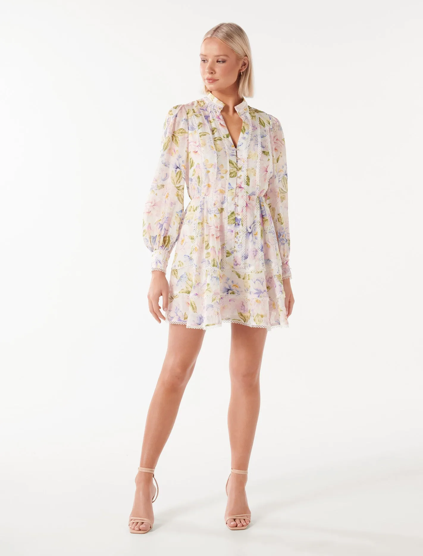 Vanessa Trim Detail Skater Dress
