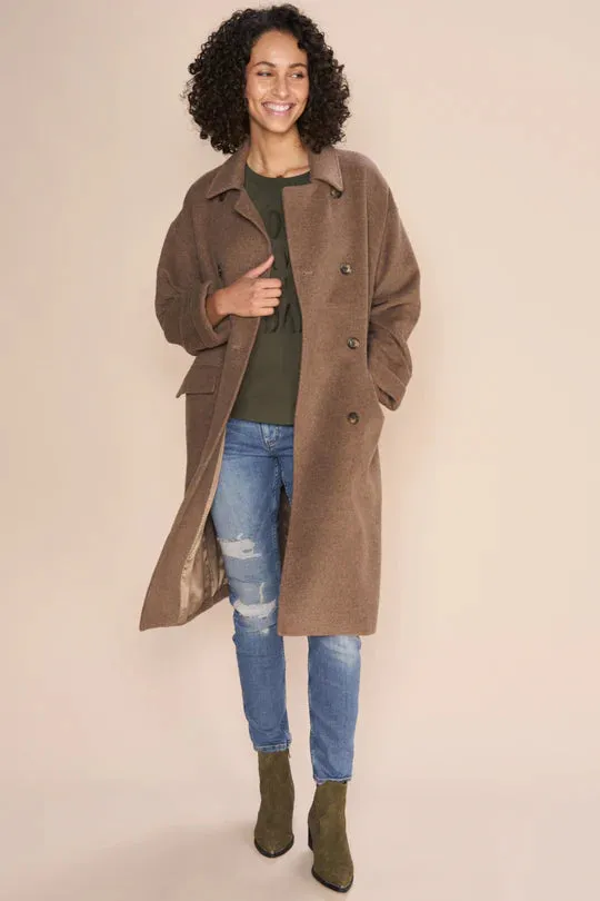 Venice Wool Coat Rain Drum