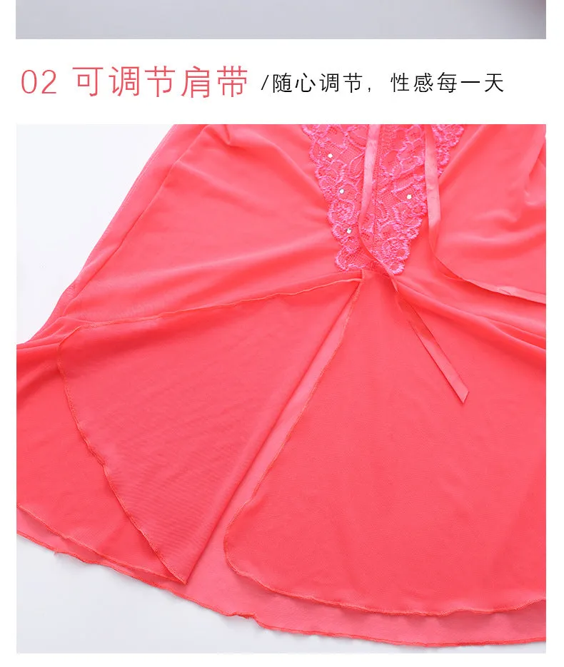 VenusFox Sexy See-through Sexy Lingerie Temptation Pajamas Ladies Wholesale Mesh Sling Suit Sexy Nightdress