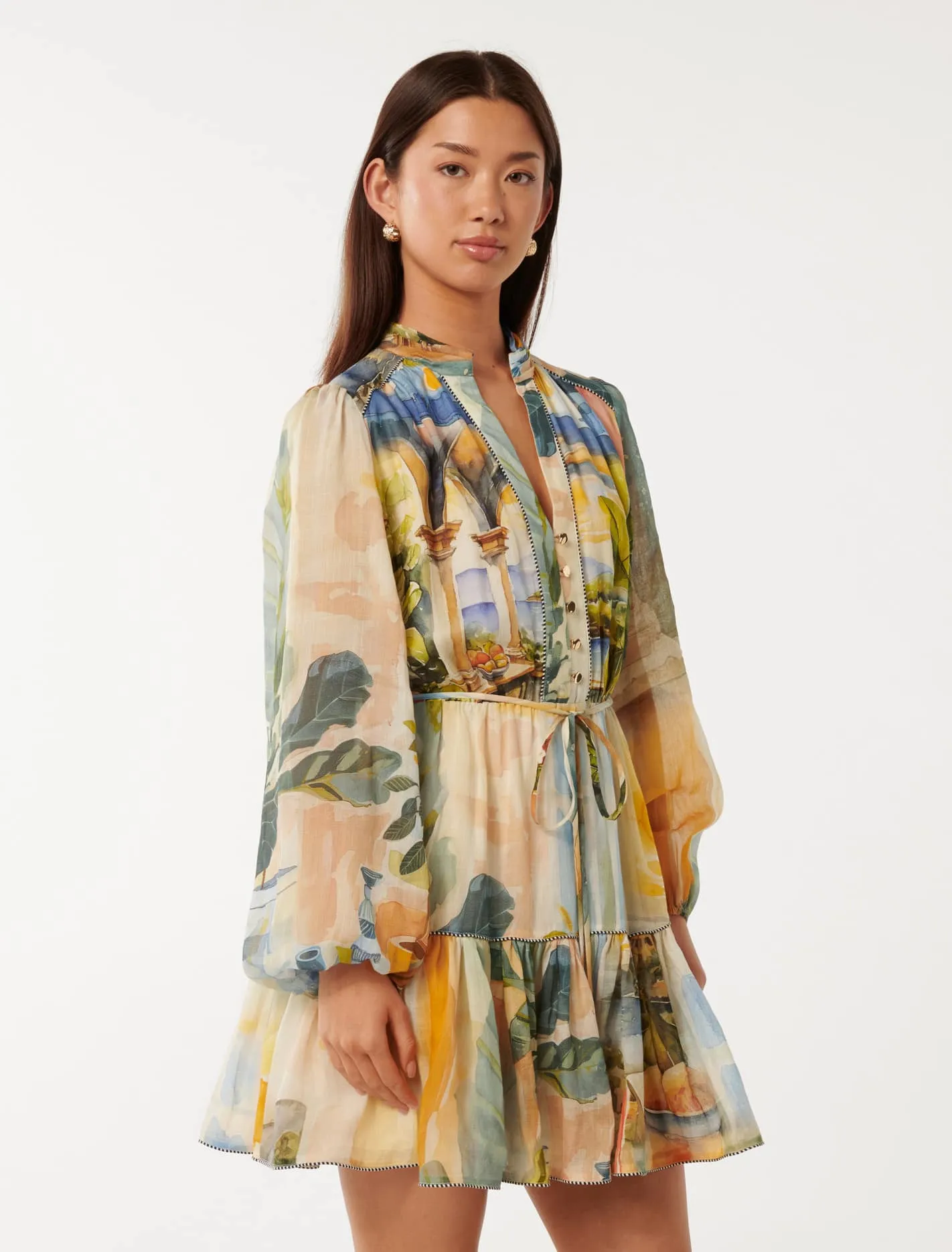 Verona Printed Mini Dress
