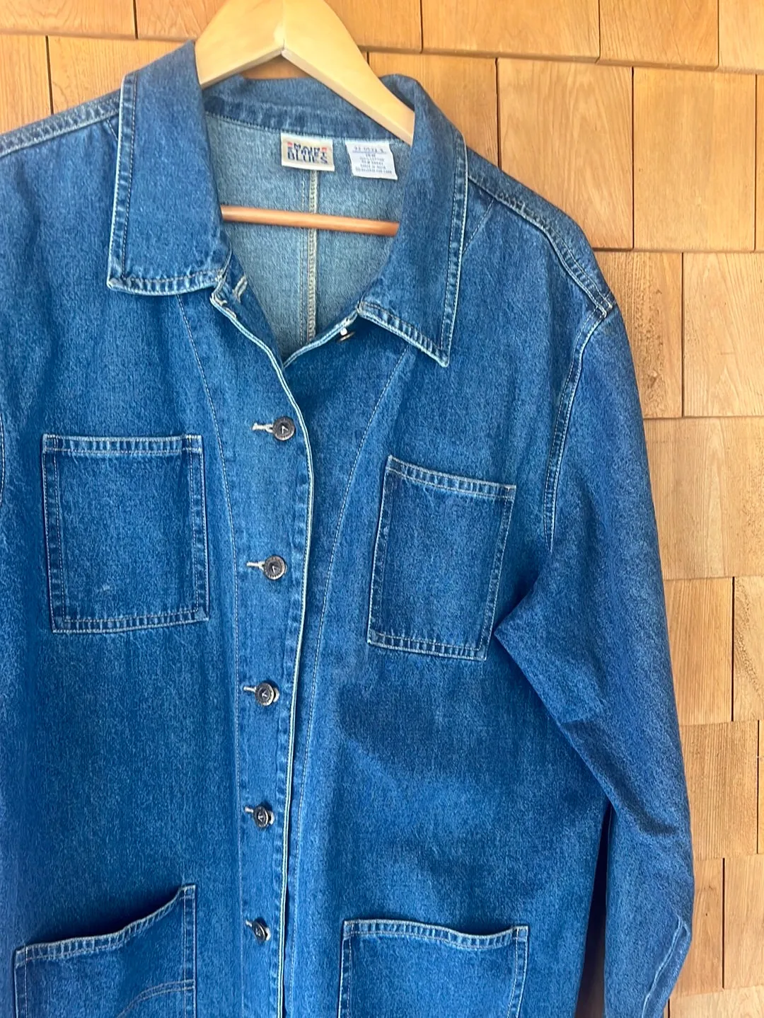 Vintage Denim Chore Coat