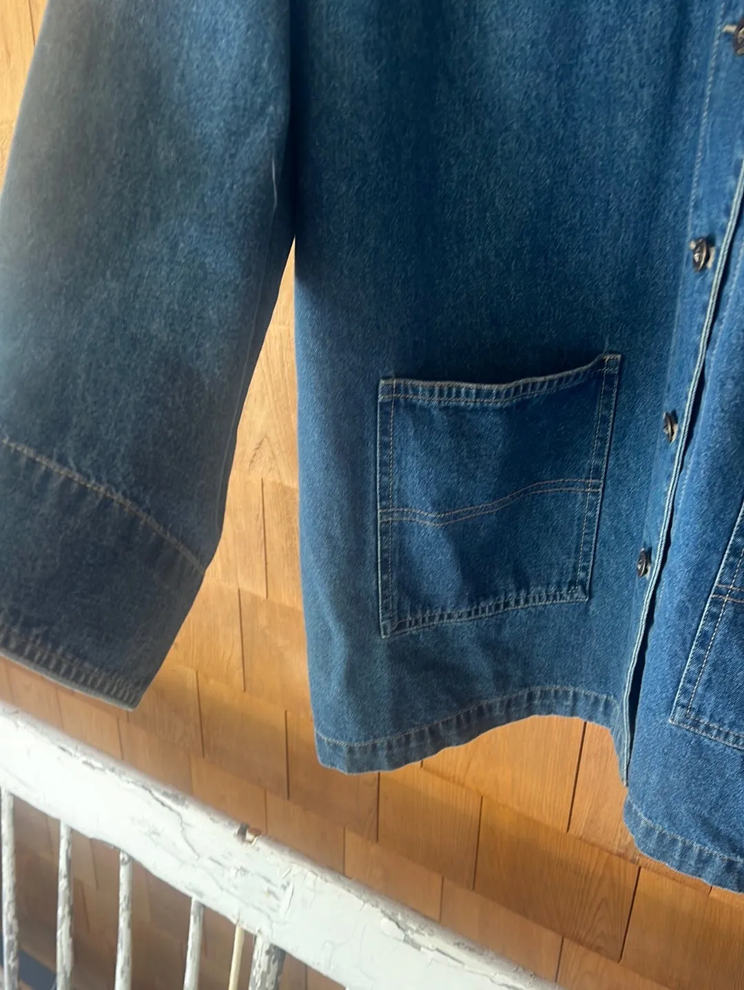 Vintage Denim Chore Coat
