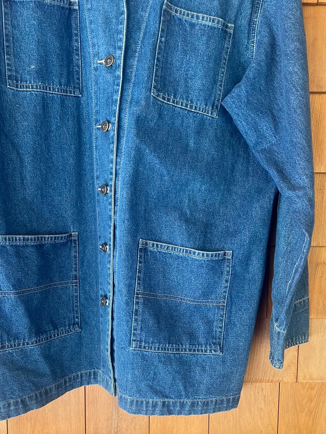 Vintage Denim Chore Coat