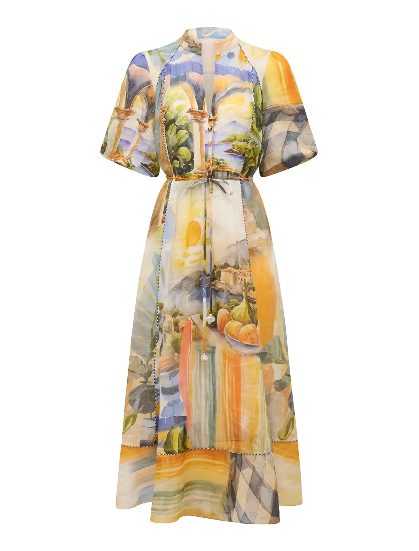 Viola Printed Midi Dress
