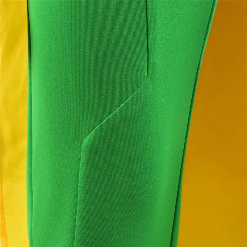 WandaVision Vision Cosplay Costume Green Jumpsuit Bodysuit Cape Full Set outfit For Sale