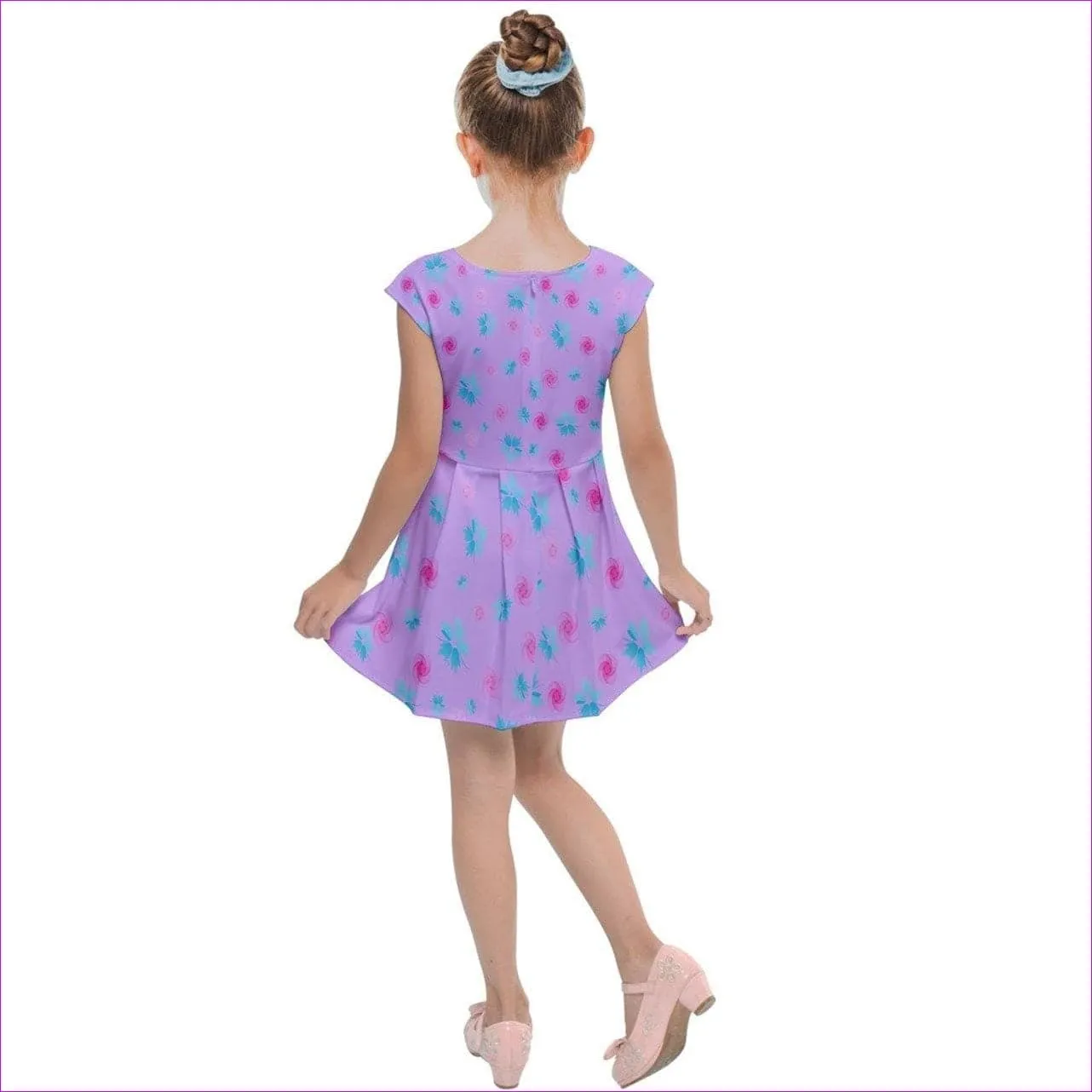 Whimsical Kids Cap Sleeve Dress