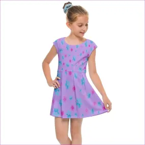 Whimsical Kids Cap Sleeve Dress