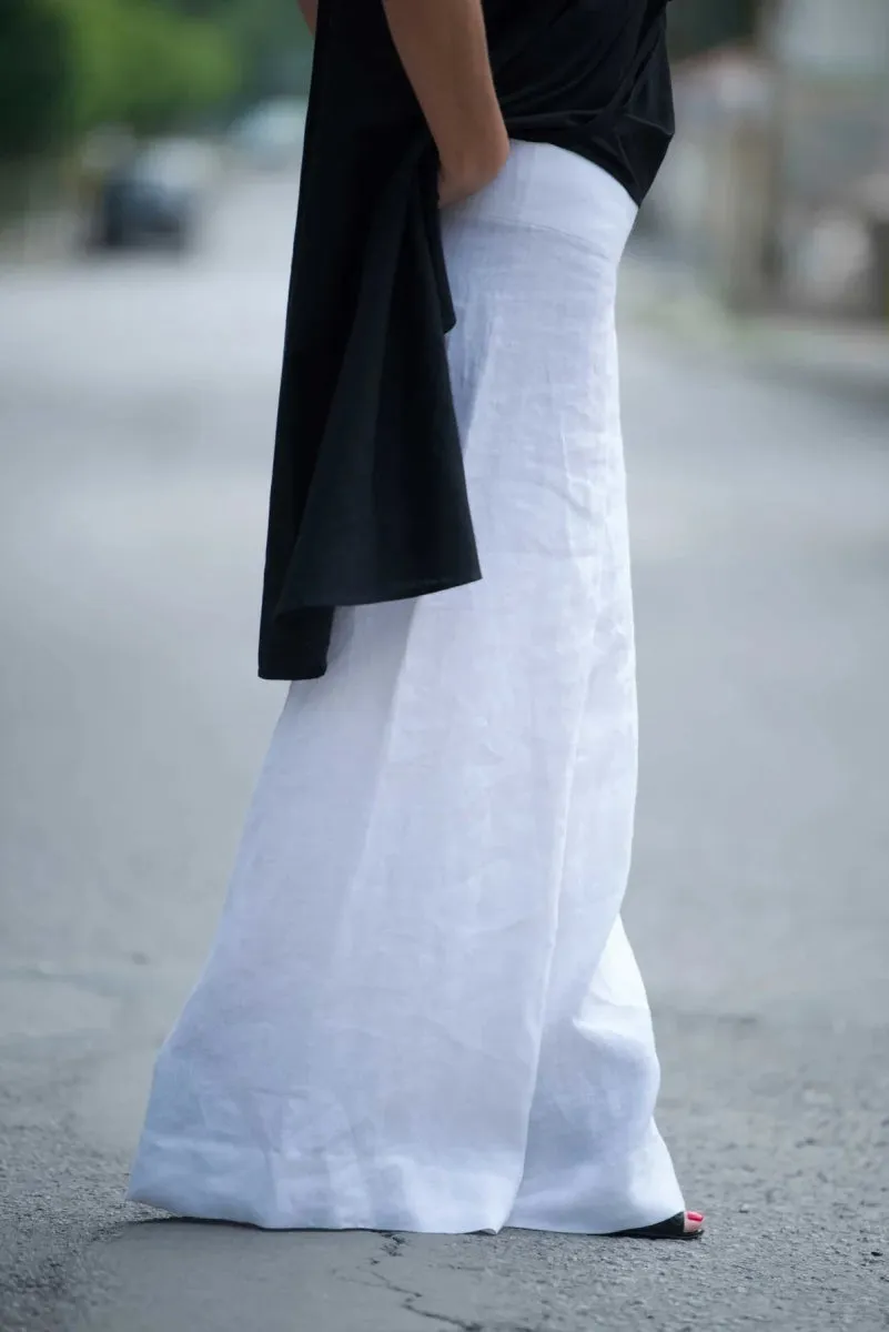 Wide Linen Pants Pamela