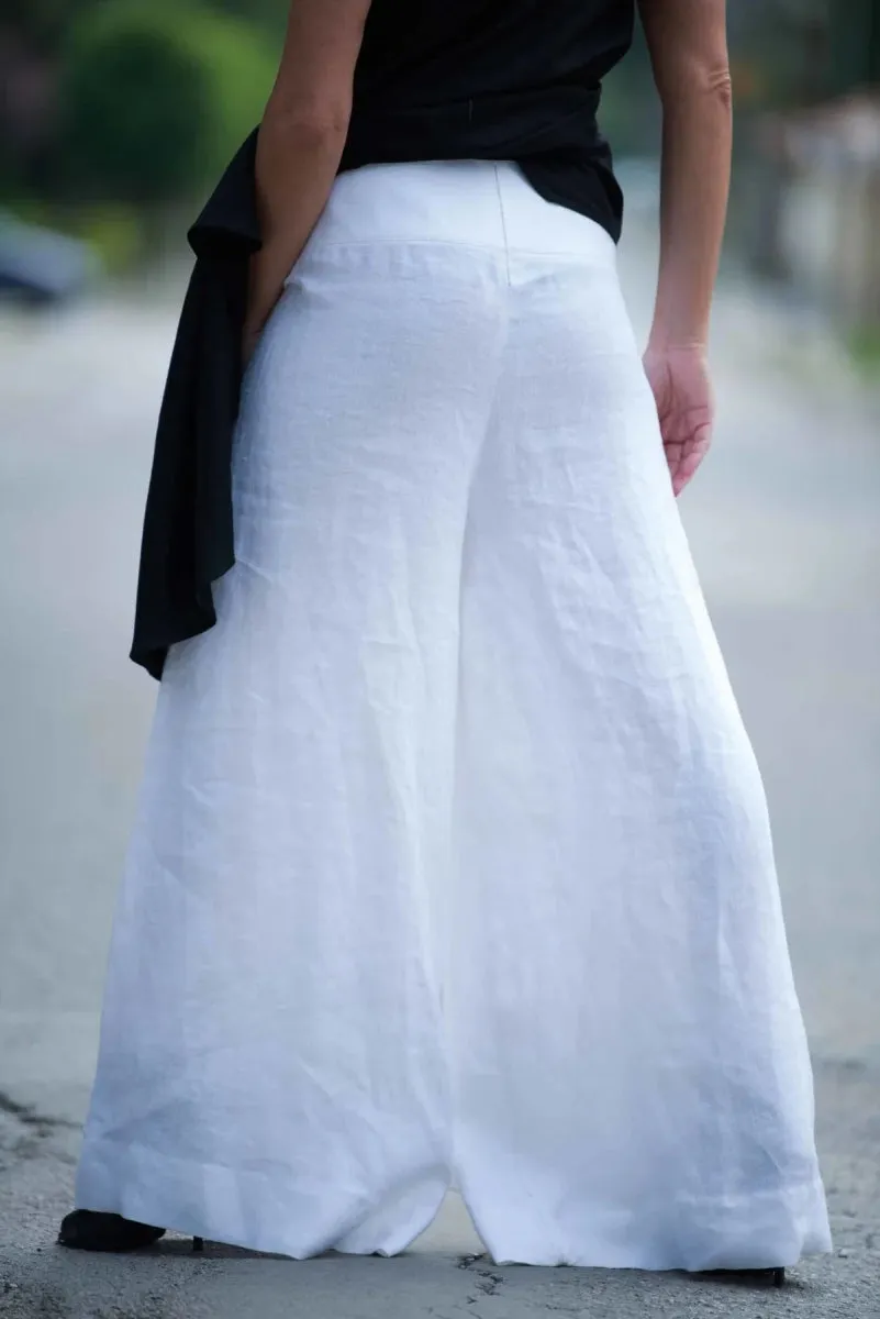 Wide Linen Pants Pamela