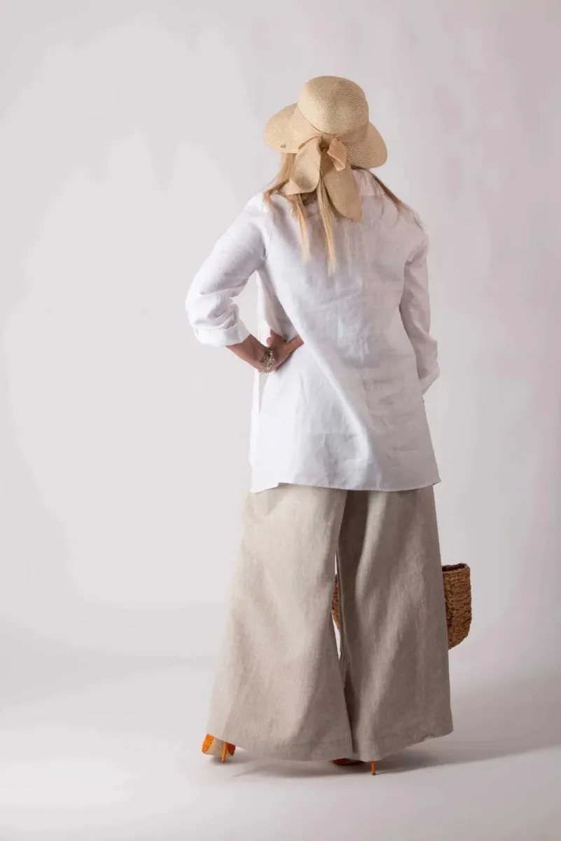 Wide Linen Pants Pamela