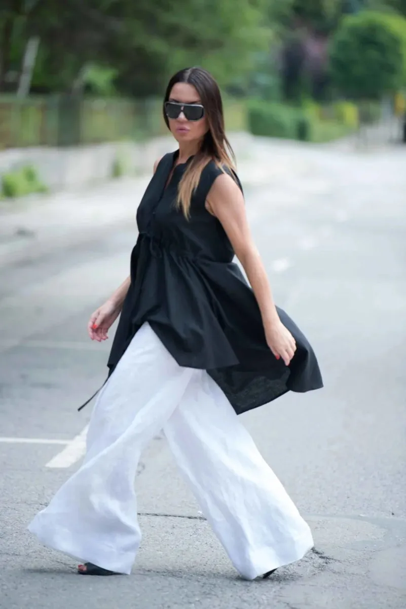 Wide Linen Pants Pamela
