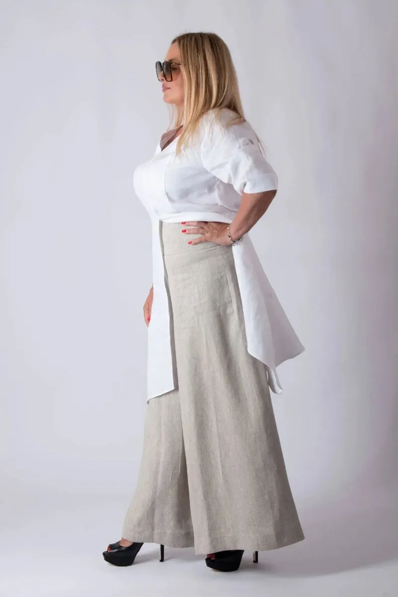 Wide Linen Pants Pamela