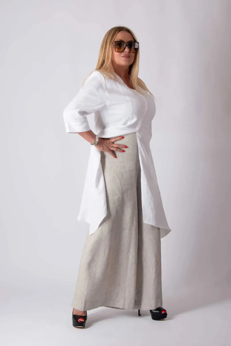 Wide Linen Pants Pamela