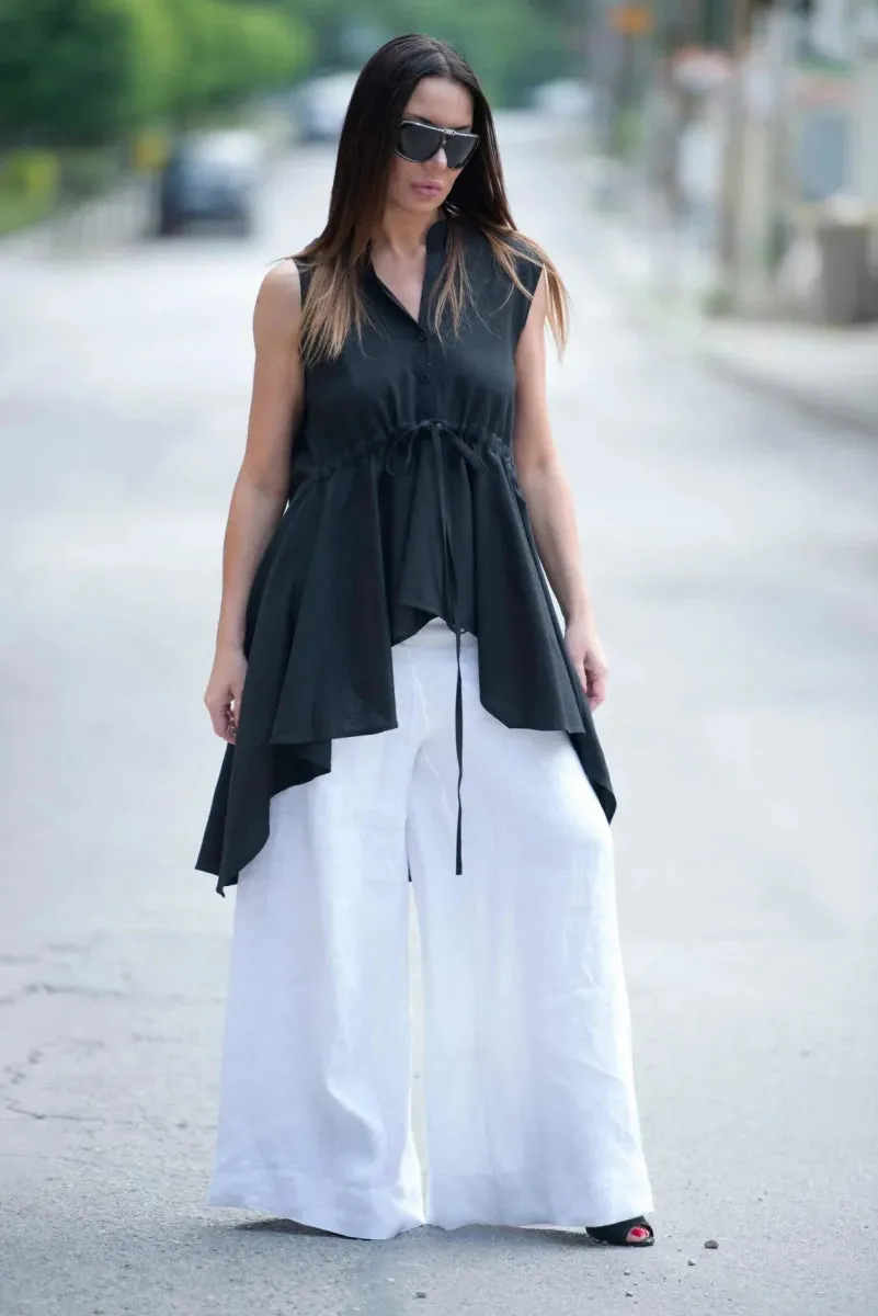 Wide Linen Pants Pamela
