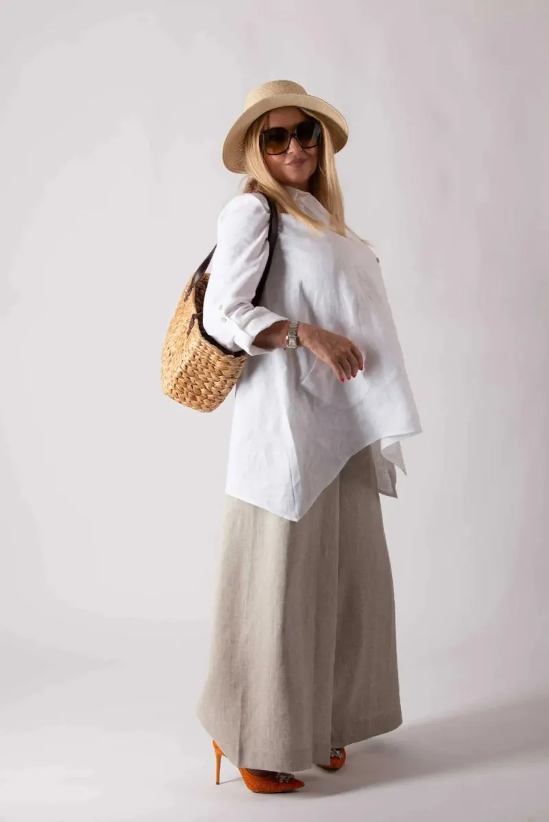 Wide Linen Pants Pamela