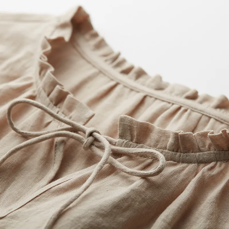Women Casual Linen Blouse Summer Women Tops JJ972611
