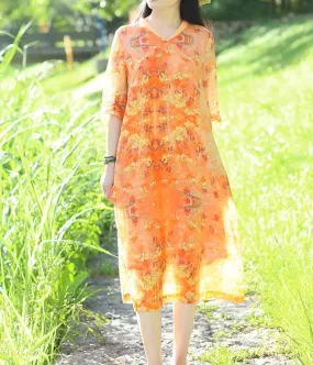 Women Dresses Ramie Casual Spring Linen Women Dresses SSM97215