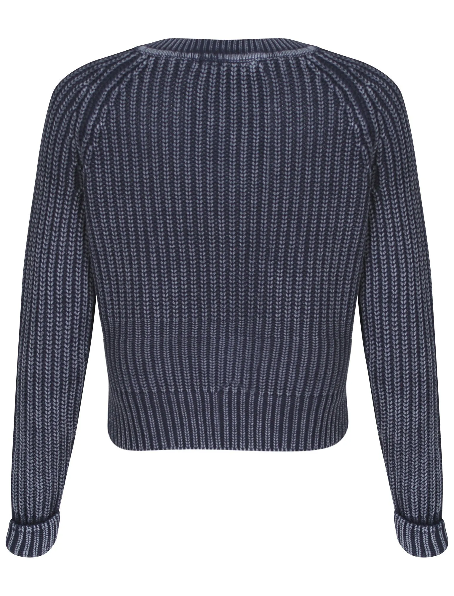 Womens Amara Reya Fern Crew Neck Jumper in Navy Blue