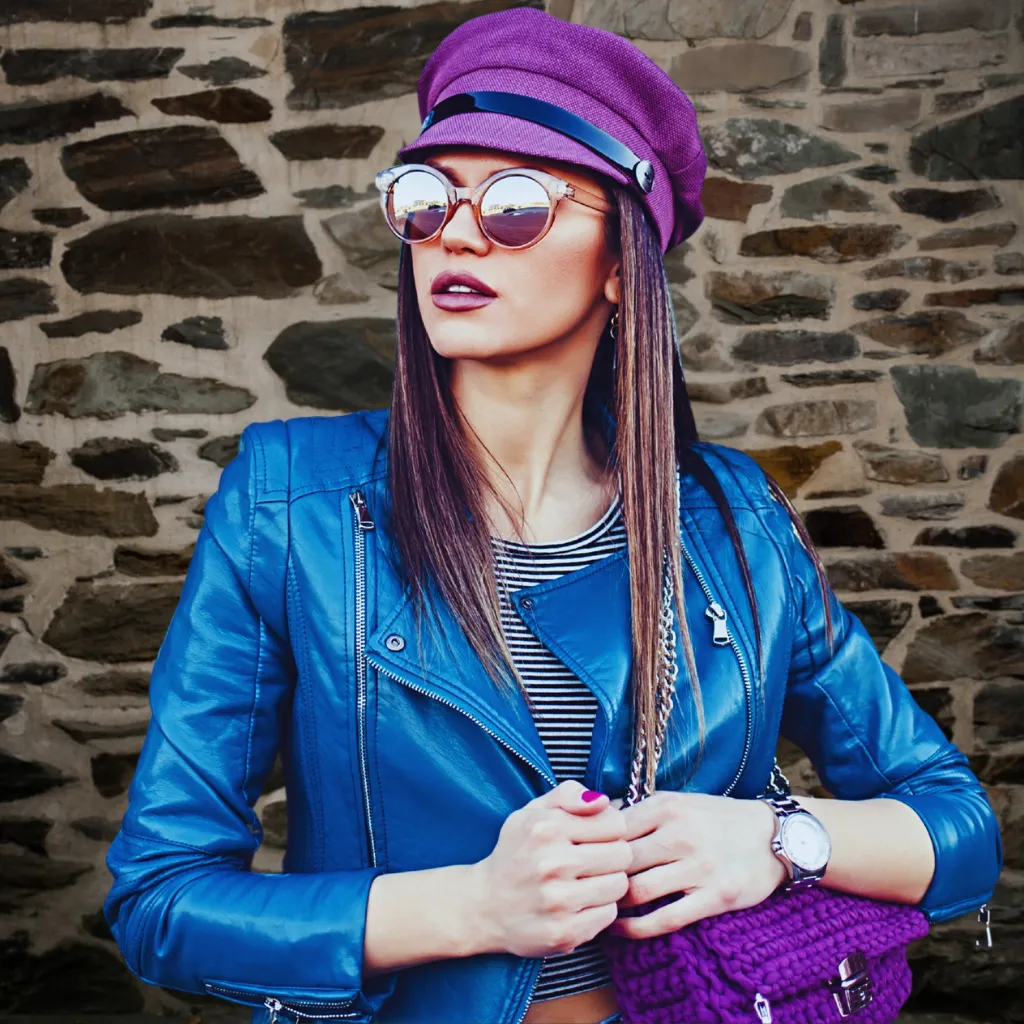 Women's Cropped Leather Jacket - Giuliana