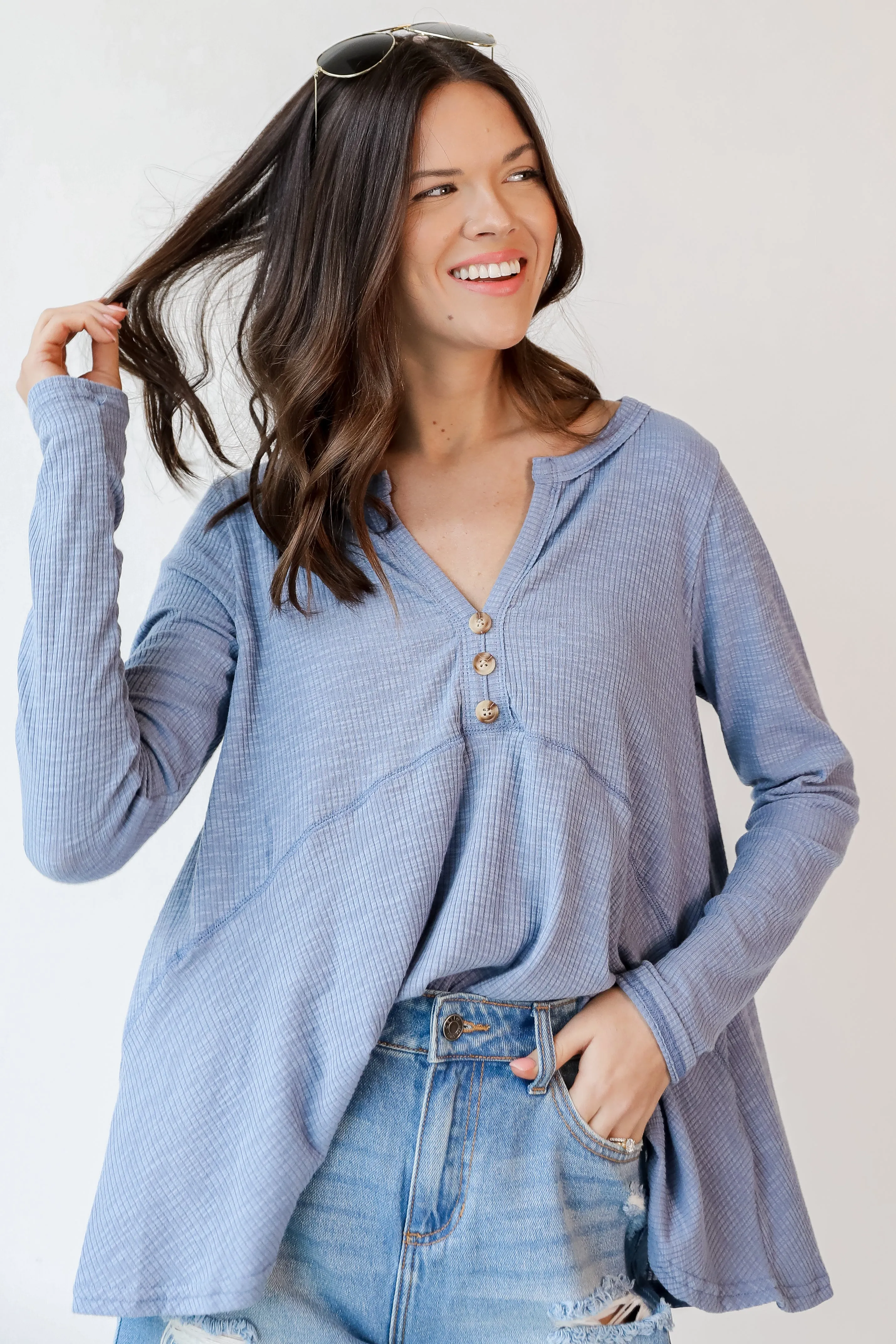 Wonders Of Love Knit Babydoll Top