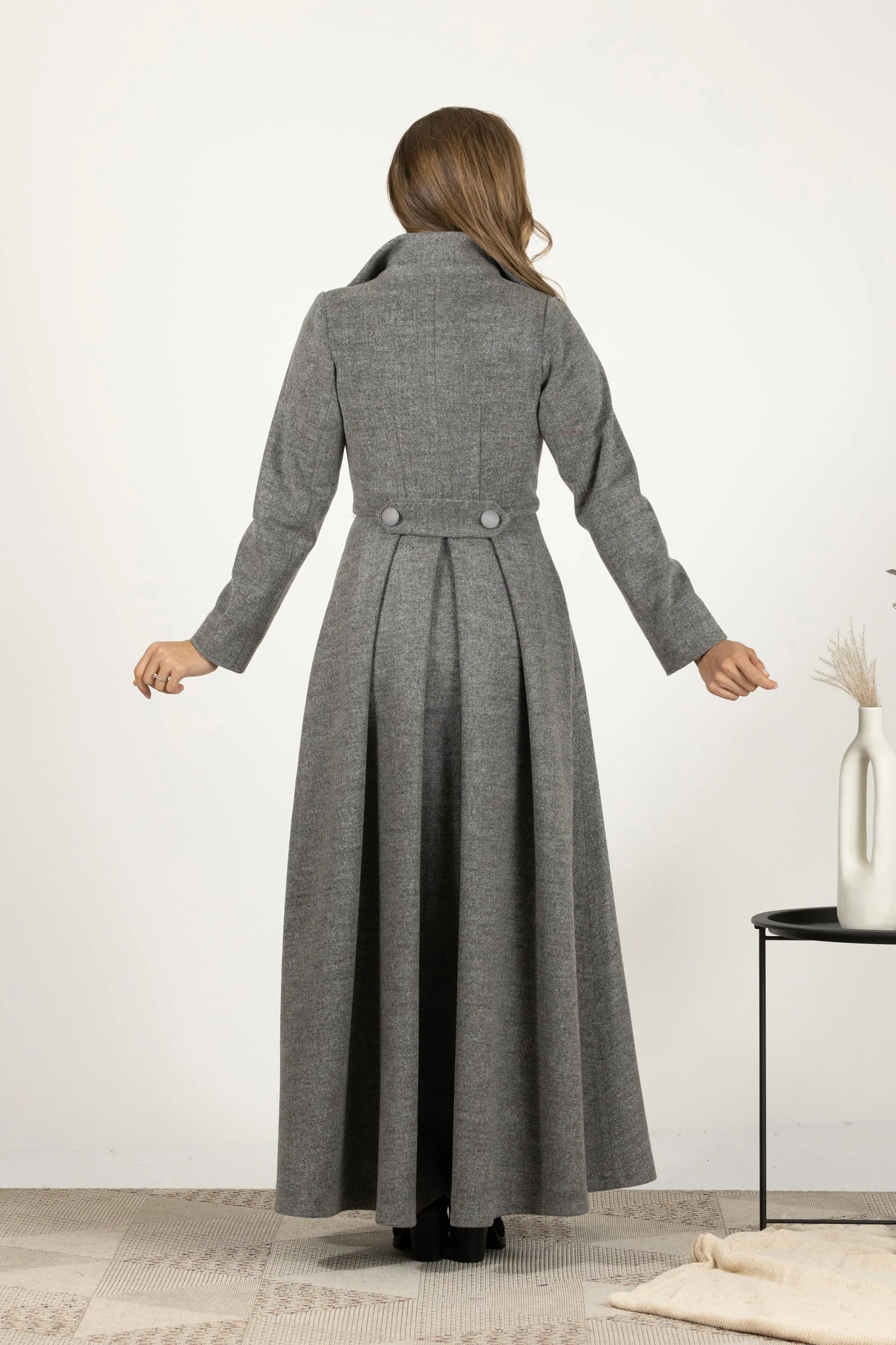 Wool Princess Maxi Coat