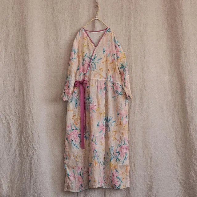 Zen Flower Oversized Ramie Dress | Zen